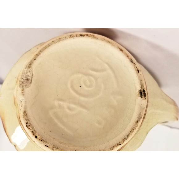 Dreamy Vintage McCoy Grapevine Pitcher Vase – Earthy Green & Brown Glaze, 9½ - Picture 7 of 8